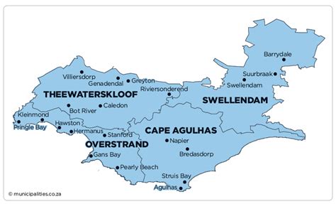 Overberg District Municipality Map