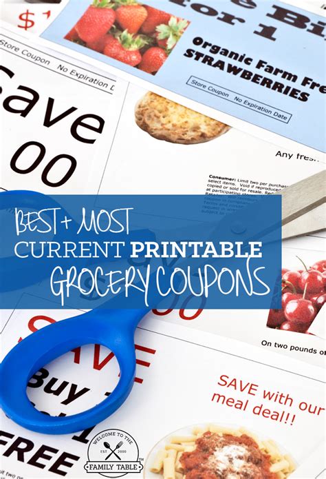 So many restaurants have their own. Free Printable Grocery Coupons - Welcome to the Family Table™
