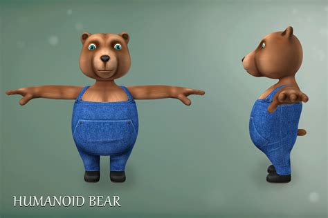 Humanoid Bear Character 角色 Unity Asset Store
