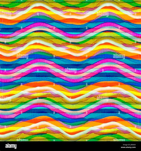 Colorful Wavy Stripes Seamless Pattern Stock Photo Alamy