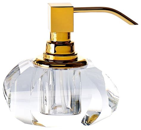 Dwba Glass Bathroom Or Kitchen Pump Liquid Soap Lotion Dispenser Gold