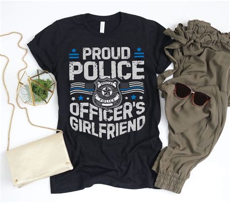 Proud Police Officers Girlfriend Shirt, Police Shirt, Police Gift, Police, Police Officer Shirt 