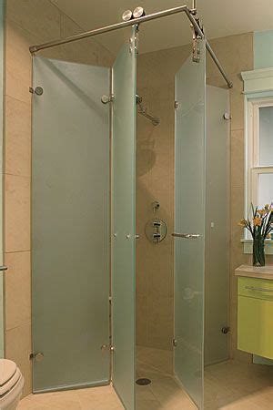 While the idea of a shower/bath combo might make some of us squirm, it can be both a practical and attractive element in a bathroom when designed the right way. Foldaway Shower Stall. Wide-Open Baths for Small Spaces ...