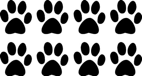 Puppy Paw Prints Free Coloring Pages