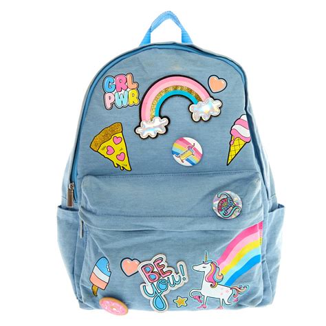 Unicorn Fun Fair Patches Backpack Claires Us