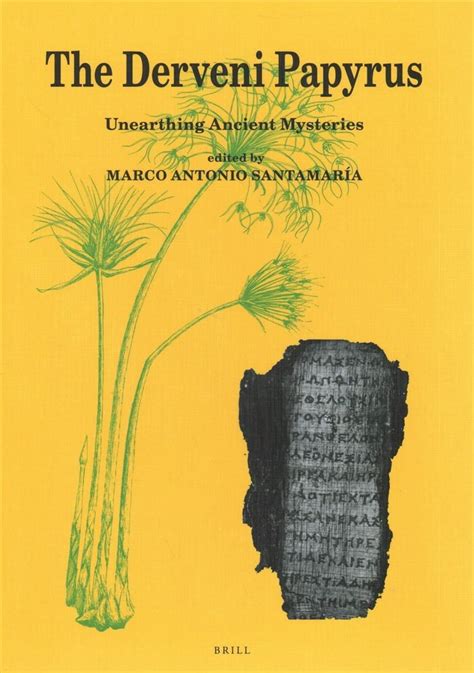 Buy Derveni Papyrus By Marco Antonio Santamar A Lvarez With Free