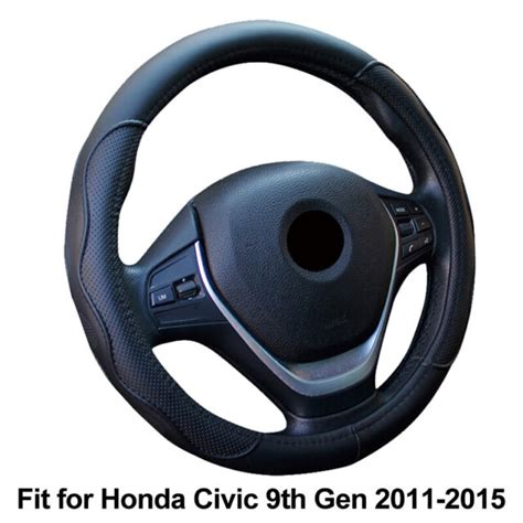 Car Steering Wheel Cover For Honda Civic 9th Gen 2011 2012 2013 2014
