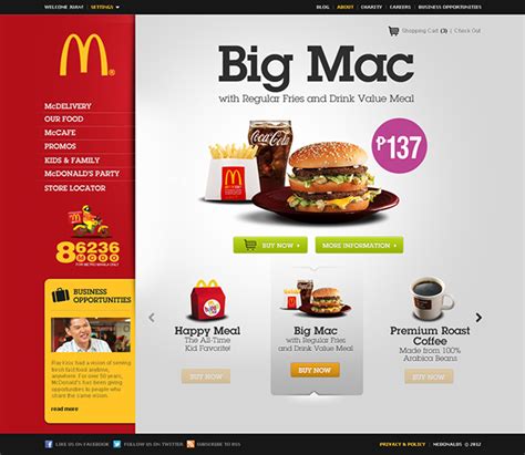 Mcdonalds Philippines Official Website On Behance