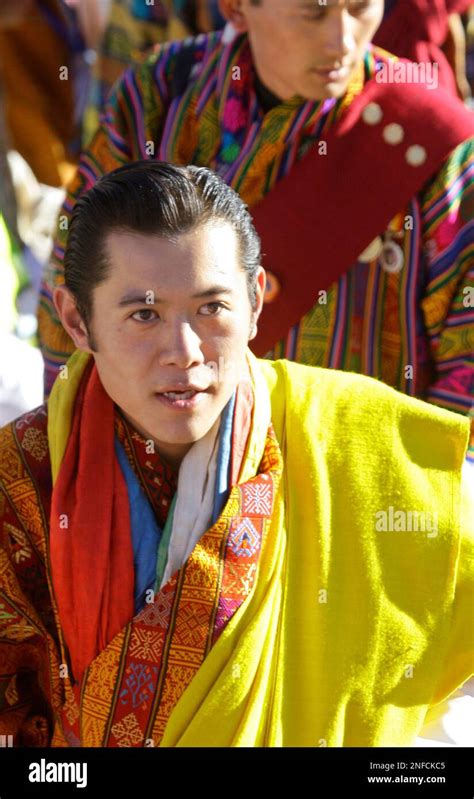 Bhutans 5th King Jigme Khesar Namgyal Wangchuk Looks On As He