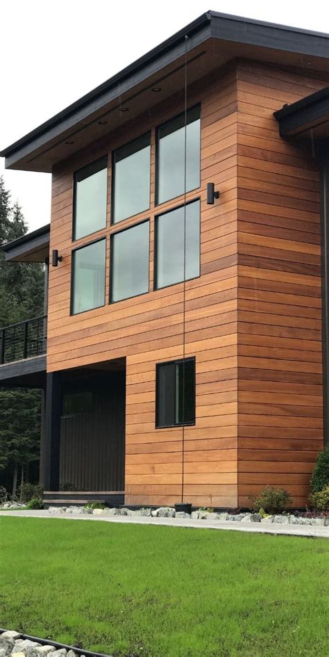 Architectual Wood Look Siding Modern House