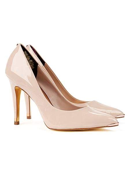 Ted Baker Neevo Pointed Court Shoe Ted Baker Heels Leather Court