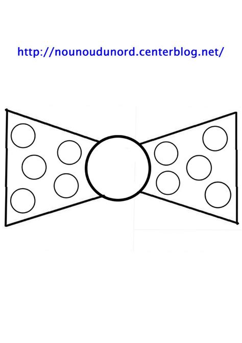 Coloriage chapeau de carnaval en ligne ou coloriage chapeau de carnaval à imprimer : Coloriage Noeud de clown dessin gratuit à imprimer