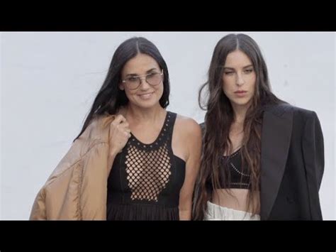 Demi Moore And Scout Willis At The Stella Mccartney Fashion Show In