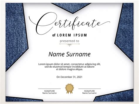 Completely online and free to personalize. EDITABLE Blank Certificate Template, Printable Modern ...