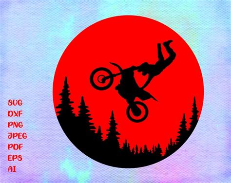 Dirt Bike Svg File Cut File For Cricut And Silhouette Dirt Etsy