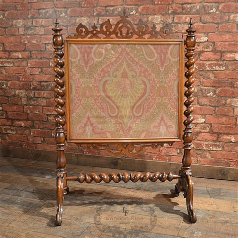 Check spelling or type a new query. Antique Fire Screen English Mahogany Needlepoint Textile ...