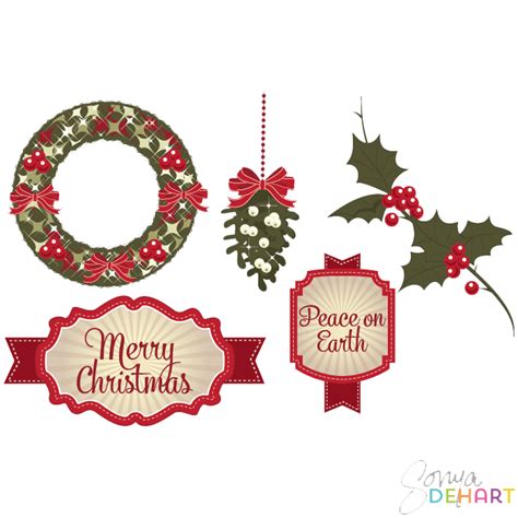 Christmas Elements Png File Png Mart
