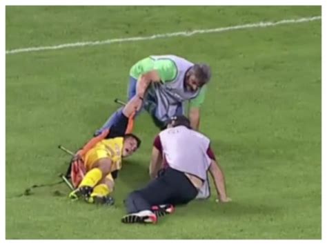 Medical Crew Drops Soccer Player Twice As He S Carted Off Field Video Blacksportsonline