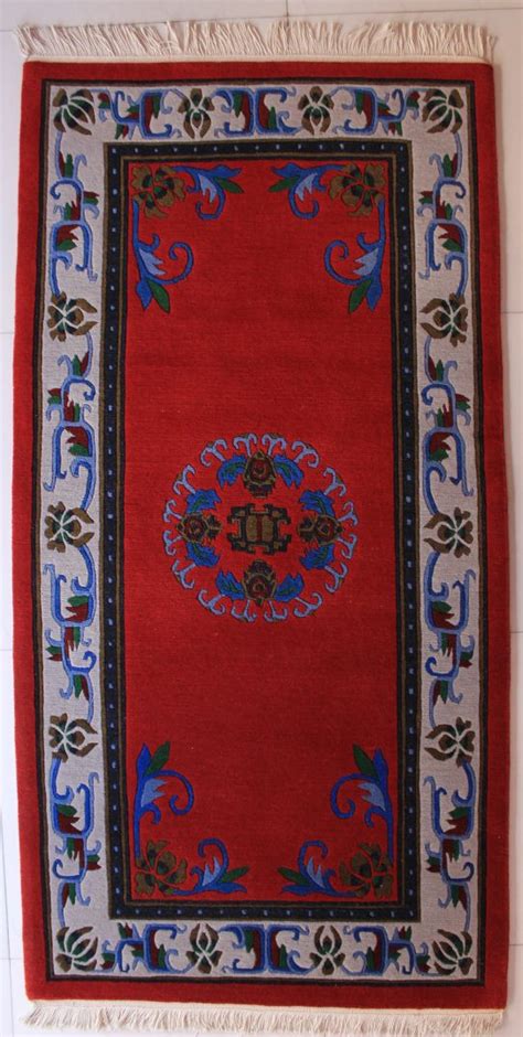 Tibetan Flower Mandala Carpet Handmade In Nepal Shakya Handicraft