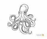 Octopus Coloring Pages Printable sketch template