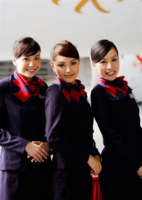 Beautiful Air Hostesses In Dragon Air ~ World Stewardess Crews