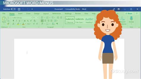 Basic Guide To Microsoft Word Toolbars And Document Views Lesson