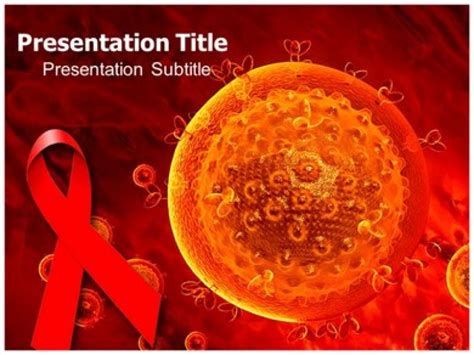 Hiv Aids Virus Powerpoint Templates And Design Backgrounds For