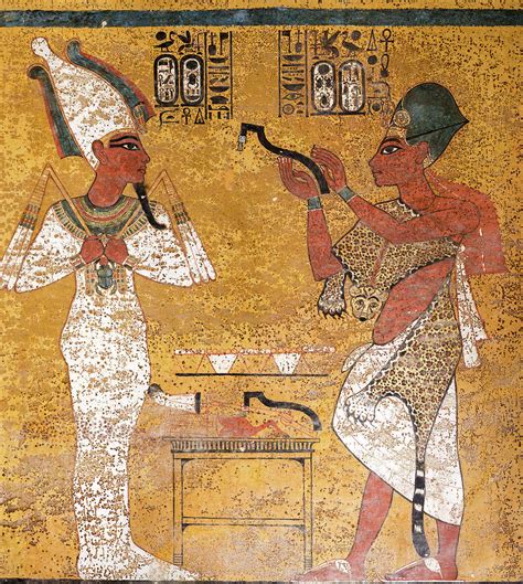 Tomb Of Tutankhamun Wall Decorations Painting By Egyptian History Pixels