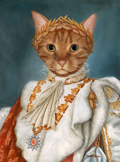 Check out our cat in clothes paintings selection for the very best in unique or custom, handmade pieces from our shops. "Charlie Dressed in Napoleon's Coronation" par Carol Lew ...