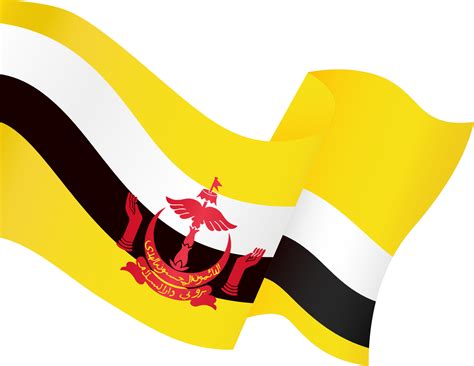 Brunei Flag Wave Isolated On Png Or Transparent Background 18890718 Png