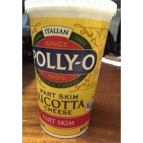 It was published in 1968. Polly-O Italian Part Skim Ricotta Cheese, Part Skim ...