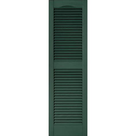 Vantage 2 Pack 14594 In W X 51813 In H Forest Green Louvered Vinyl
