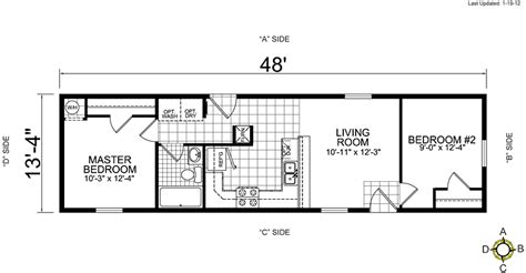 The delight features a split floor plan with 2 bedrooms and 2 bath, split for comfort and convenience. 2 Bedroom Mobile Home Floor Plans | online information