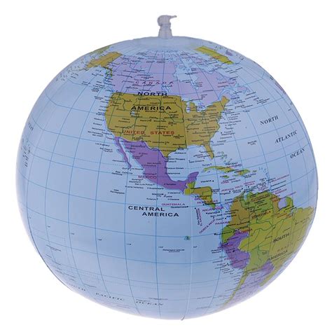 40Cm Şişme Dünya Küre Eğitim Coğrafya Haritası Oyuncak Çocuk Plaj Topu
