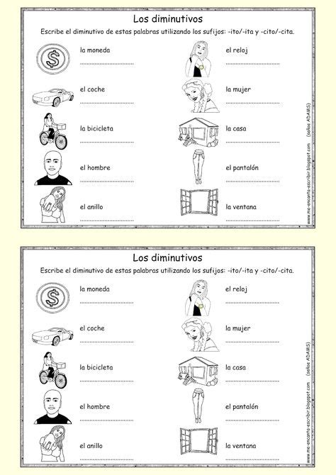 14 Diminutivos Ideas Teaching Spanish Learning Spanish Spanish