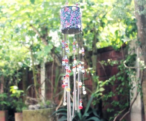Recycled Tin Can Wind Chime Tutorial Seashell Wind Chimes Wind Chimes