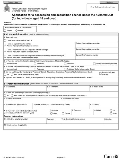 2016 Form Canada Rcmp Grc 5592e Fill Online Printable Fillable Blank