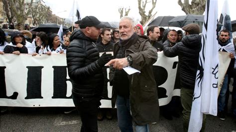 Corsican Nationalists Protest Ahead Of Macrons Visit
