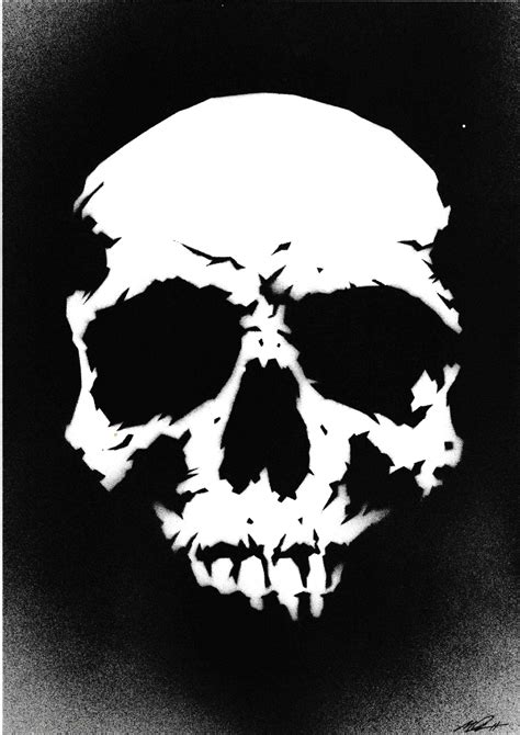 Skull Stencil Piece In David Ds Dunn Matthew Comic Art Gallery Room