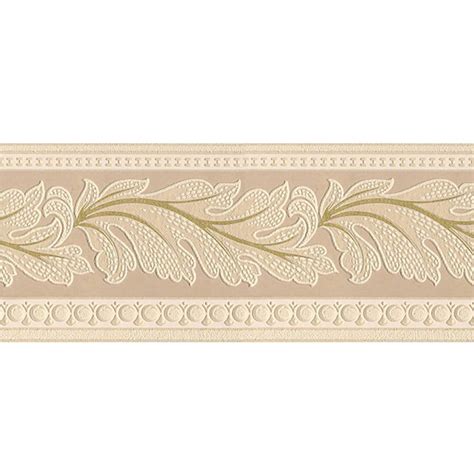 Free Download In Gold Leaf Textured Prepasted Wallpaper Border Lowes