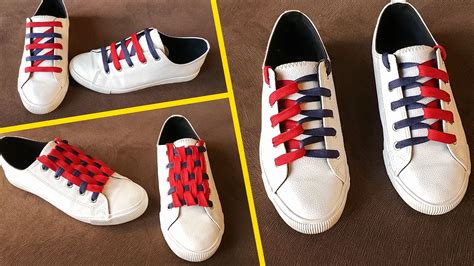 3 Creative Shoe Lacing Dual Color Style How To Tie Shoes Shoe