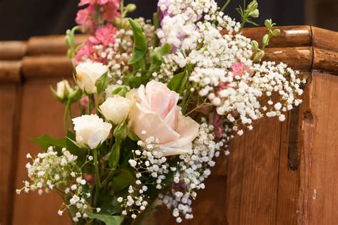Shabby Chic English Country Wedding Summer Flowers Pew Ends From My Wedding Wedding Stuff