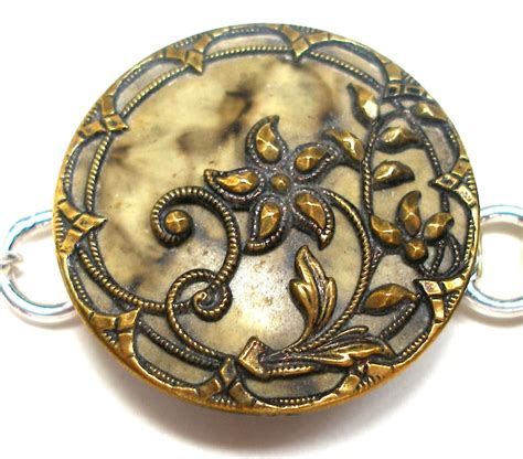 1800s Antique Button Bracelet Victorian Buttons In Gold And Etsy