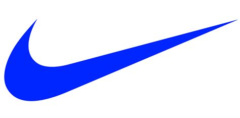 Nike Logo Blue Icon Symbol Clothing Brand PNG Transparent Background Free Download