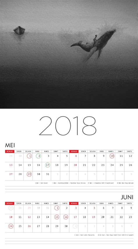 Desain Kalender Indonesia Tahun 2018 11161702 237 Design