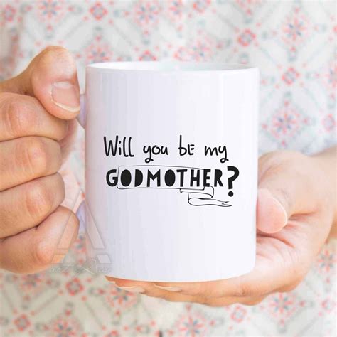 Godmother Mug Mom Mug Coffee Mug Will You Be My Godmother Mothers