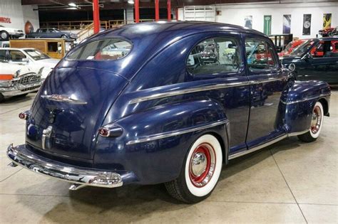 1947 Ford Deluxe Tudor 86877 Miles Blue Metallic Coupe Flathead V8