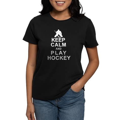 Keep Calm And Play Hockey Womens Value T Shirt Keep Calm And Play