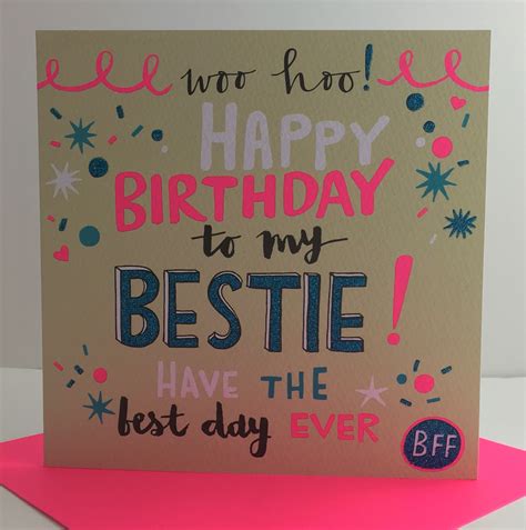 Buy Rachel Ellen Designs Best Friend Birthday Card Happy Birthday To
