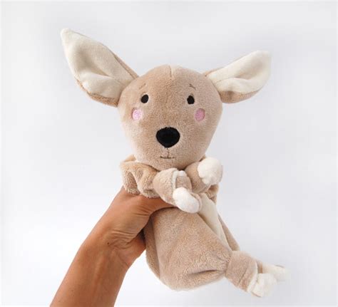 Kangaroo Baby Toy Plush Personalized Australian Animal Lovey Etsy